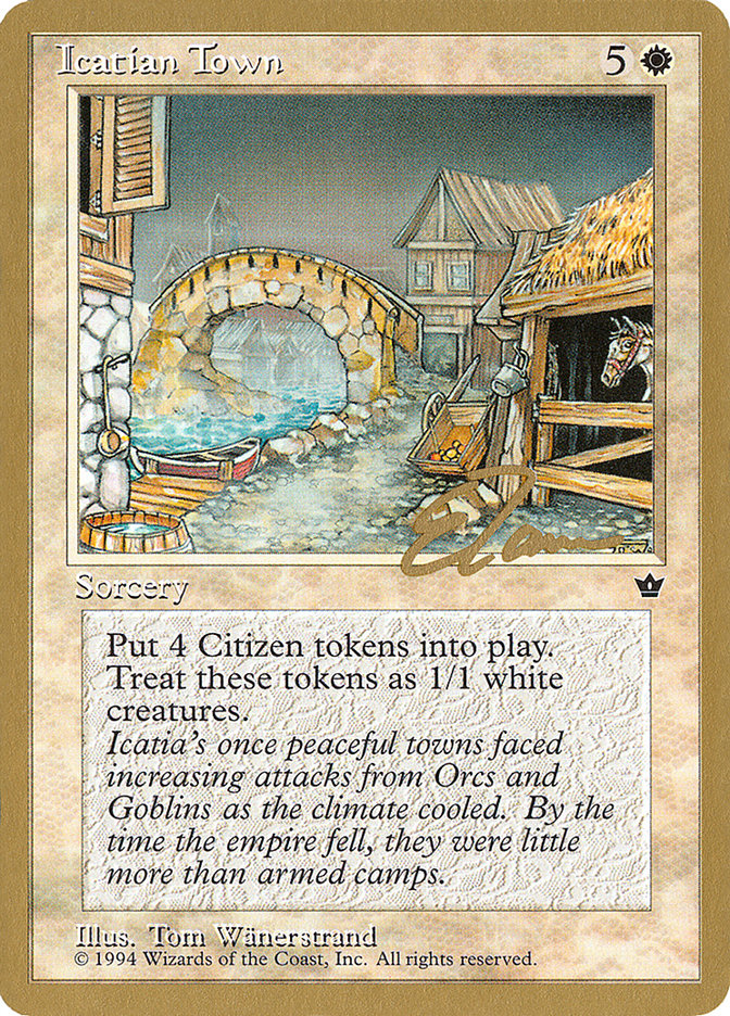 Icatian Town (Eric Tam) [Pro Tour Collector Set] | Total Play