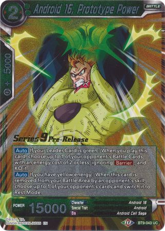 Android 16, Prototype Power (BT9-043) [Universal Onslaught Prerelease Promos] | Total Play