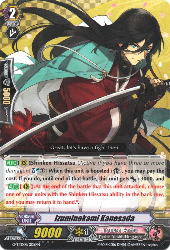 Izuminokami Kanesada (G-TTD01/005EN) [Touken Ranbu: ONLINE] | Total Play