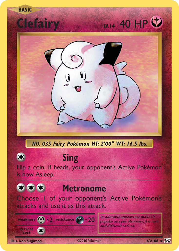 Clefairy (63/108) [XY: Evolutions] | Total Play