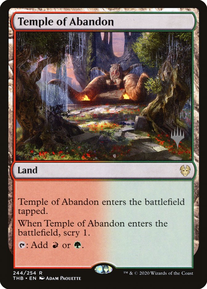 Temple of Abandon (Promo Pack) [Theros Beyond Death Promos] | Total Play