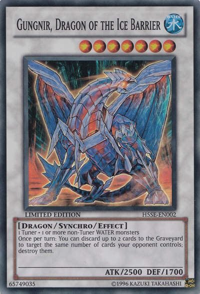 Gungnir, Dragon of the Ice Barrier [H5SE-EN002] Super Rare | Total Play