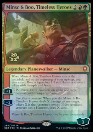 Minsc & Boo, Timeless Heroes [Commander Legends: Battle for Baldur's Gate Prerelease Promos] | Total Play