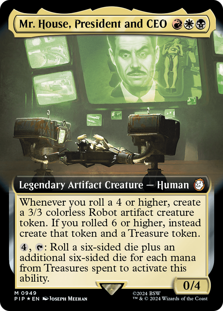 Mr. House, President and CEO (Extended Art) (Surge Foil) [Fallout] | Total Play