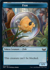 Fish // Wizard Double-Sided Token [Streets of New Capenna Tokens] | Total Play