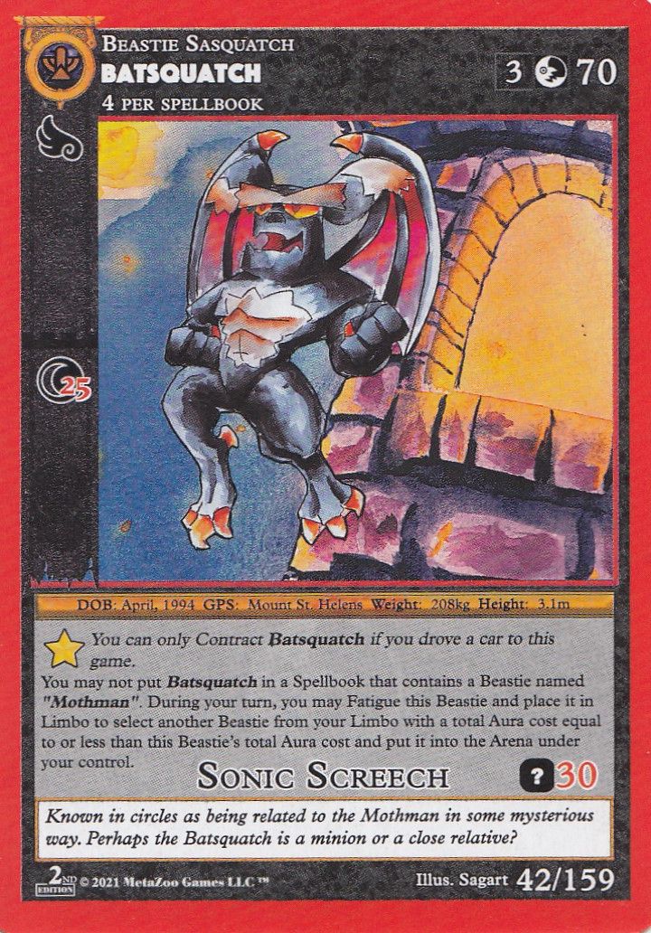 Batsquatch [Cryptid Nation: Second Edition] | Total Play