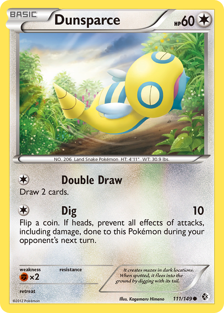 Dunsparce (111/149) [Black & White: Boundaries Crossed] | Total Play