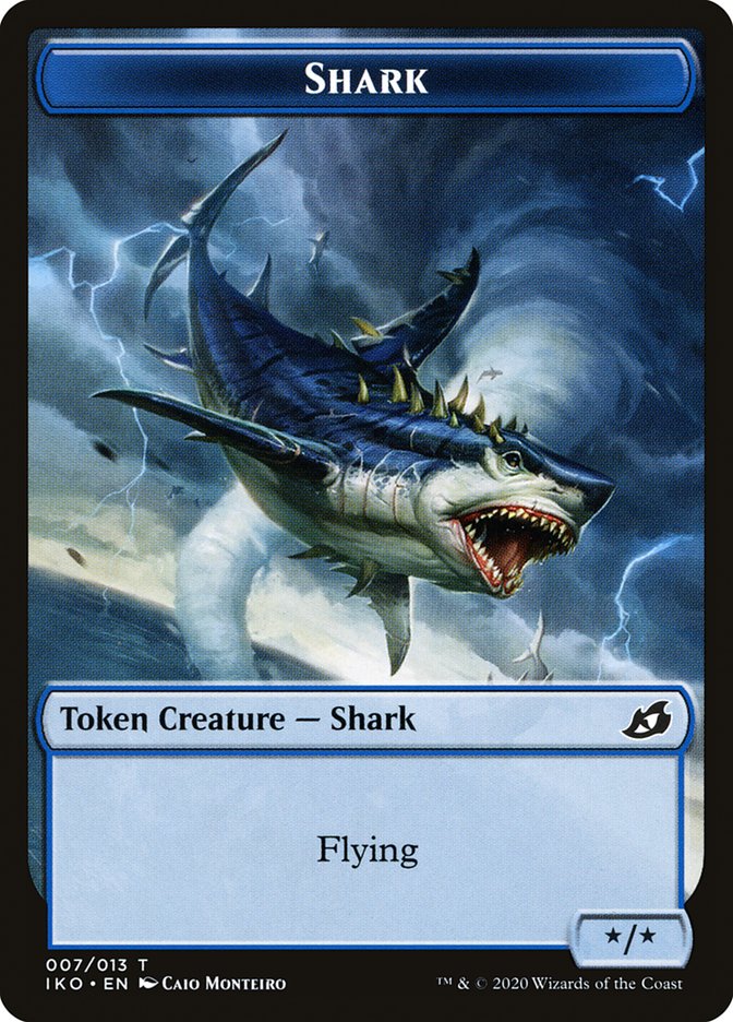 Shark Token [Ikoria: Lair of Behemoths Tokens] | Total Play