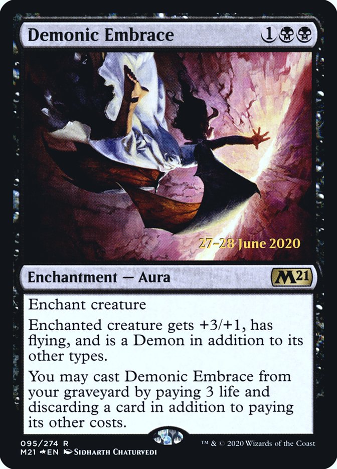 Demonic Embrace [Core Set 2021 Prerelease Promos] | Total Play