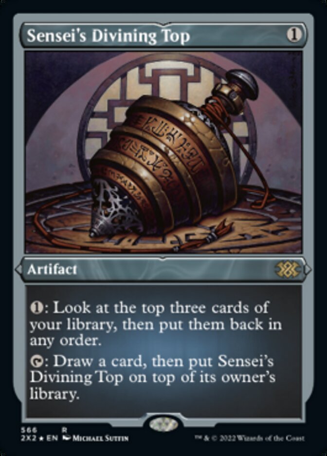 Sensei's Divining Top (Foil Etched) [Double Masters 2022] | Total Play