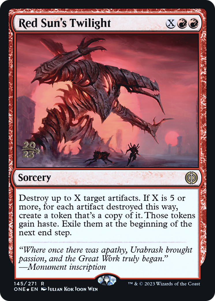 Red Sun's Twilight [Phyrexia: All Will Be One Prerelease Promos] | Total Play