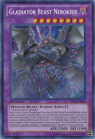 Gladiator Beast Nerokius [PRIO-EN086] Secret Rare | Total Play