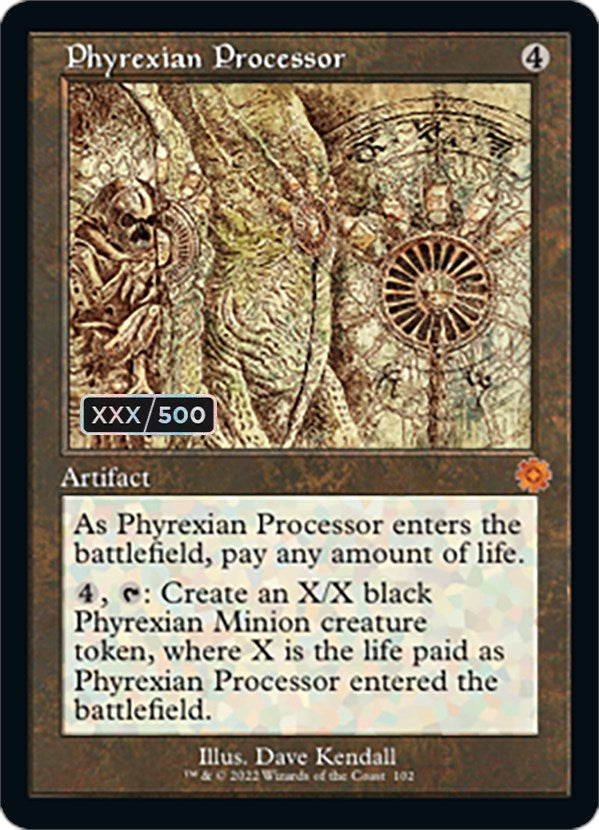 Phyrexian Processor (Retro Schematic) (Serialized) [The Brothers' War Retro Artifacts] | Total Play