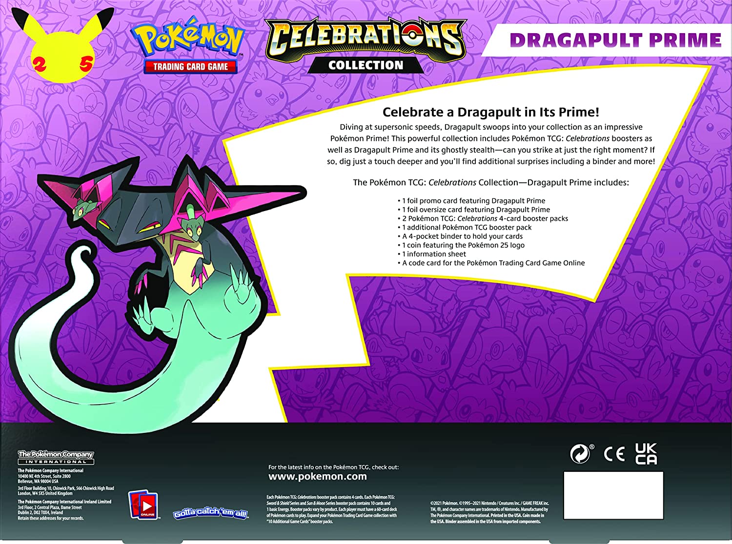 Celebrations: 25th Anniversary - Collection (Dragapult Prime) | Total Play