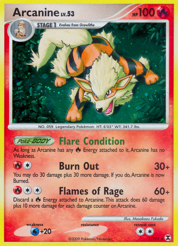 Arcanine (1/111) [Platinum: Rising Rivals] | Total Play