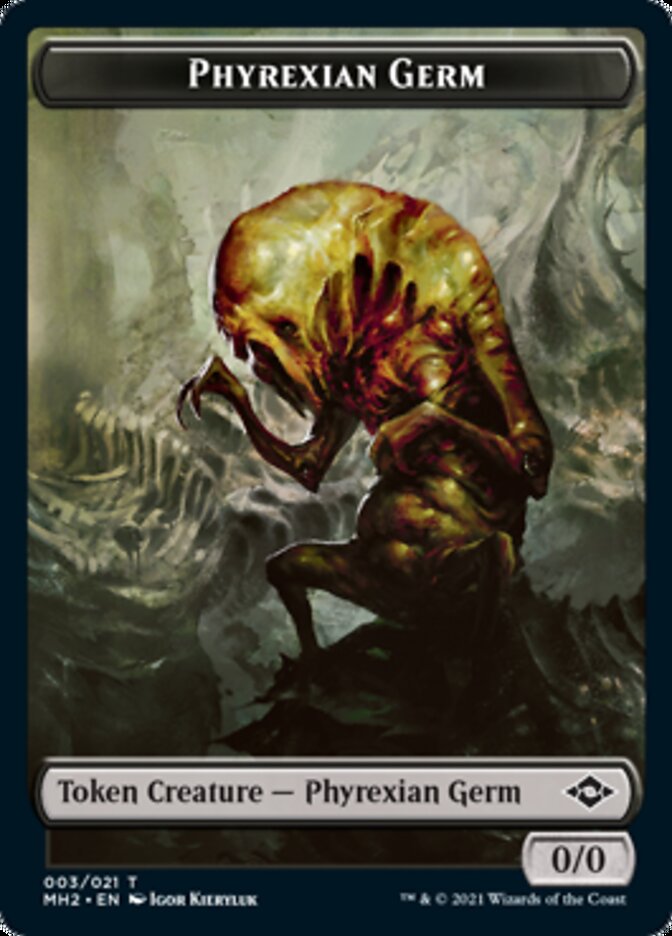 Phyrexian Germ // Treasure (21) Double-Sided Token [Modern Horizons 2 Tokens] | Total Play