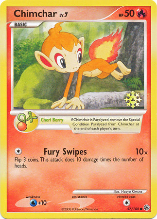 Chimchar (57/100) [Countdown Calendar Promos] | Total Play