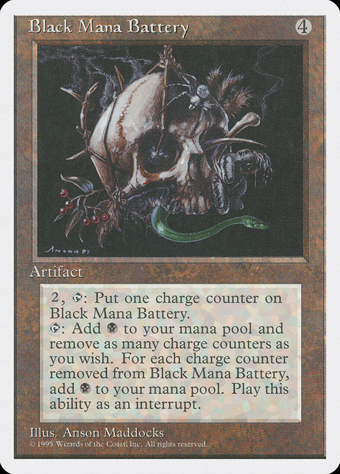 Black Mana Battery [Fourth Edition] | Total Play