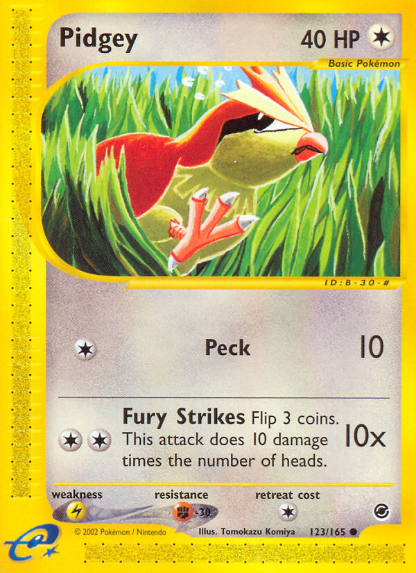 Pidgey (123/165) [Expedition: Base Set] | Total Play