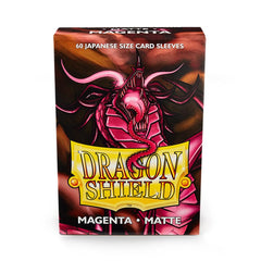 Dragon Shield: Japanese Size 60ct Sleeves - Magenta (Matte) | Total Play