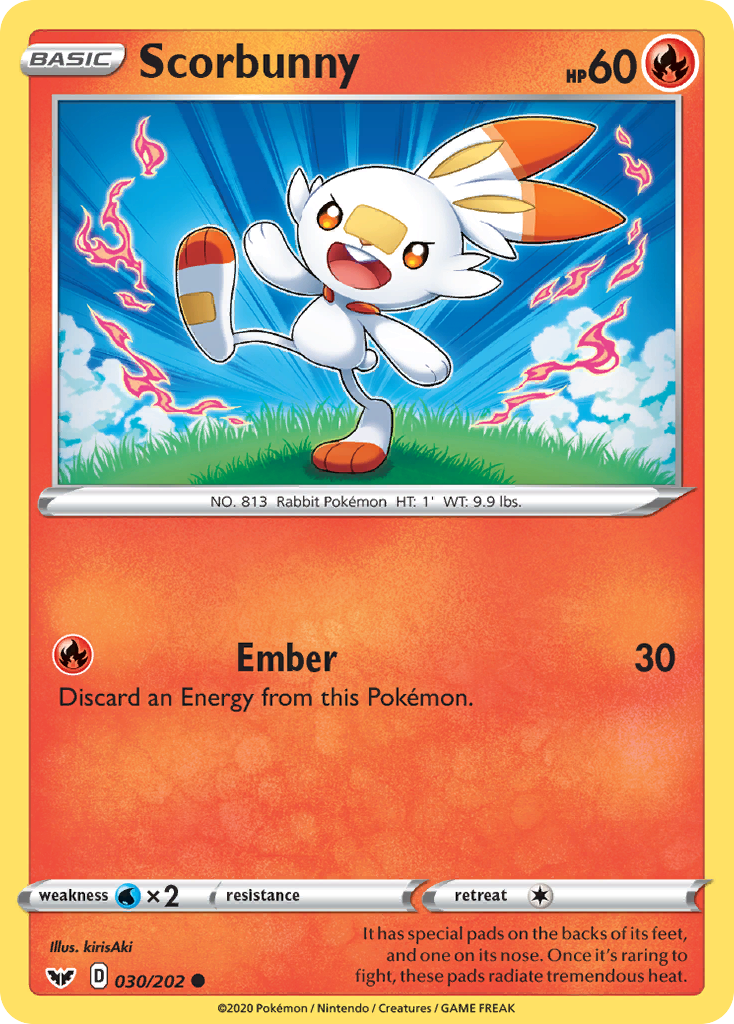 Scorbunny (030/202) [Sword & Shield: Base Set] | Total Play