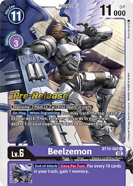 Beelzemon [BT10-082] [Xros Encounter Pre-Release Cards] | Total Play