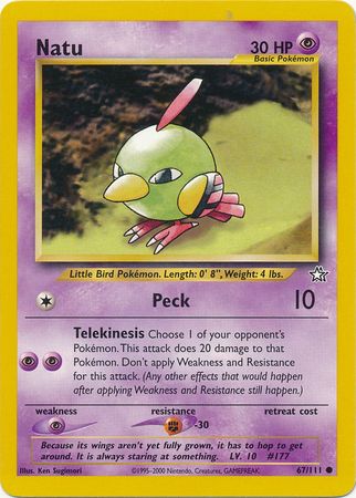 Natu (67/111) [Neo Genesis Unlimited] | Total Play