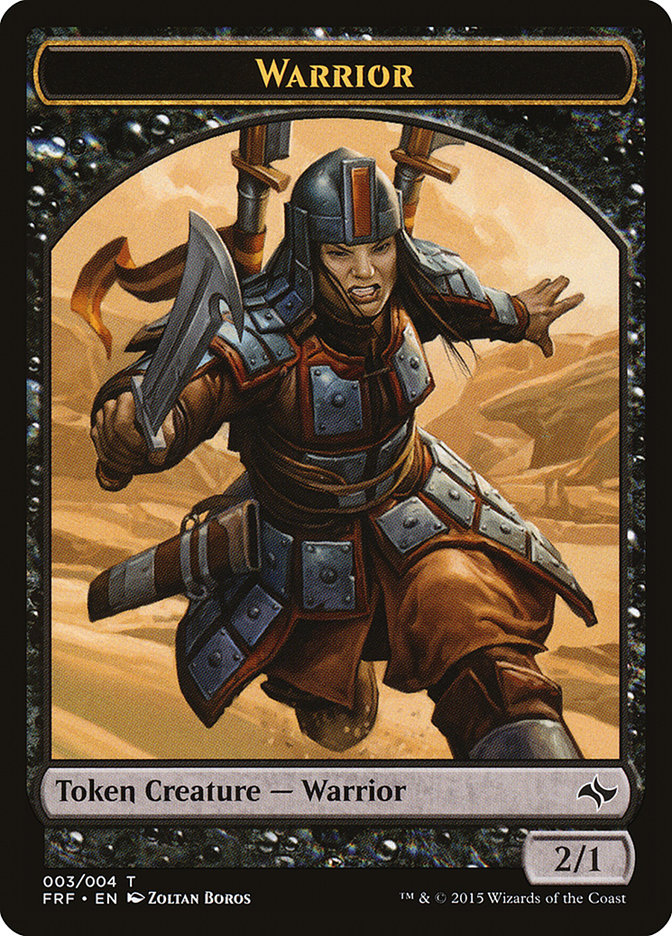 Warrior Token [Fate Reforged Tokens] | Total Play