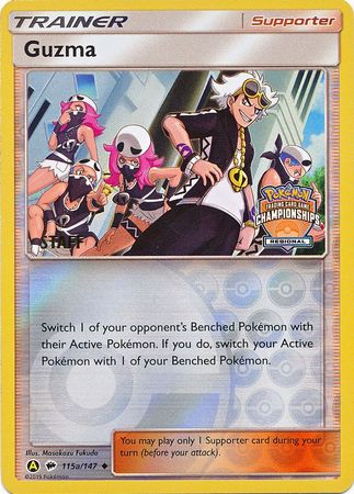 Guzma (115a/147) (Regional Championship Promo Staff) [Sun & Moon: Burning Shadows] | Total Play