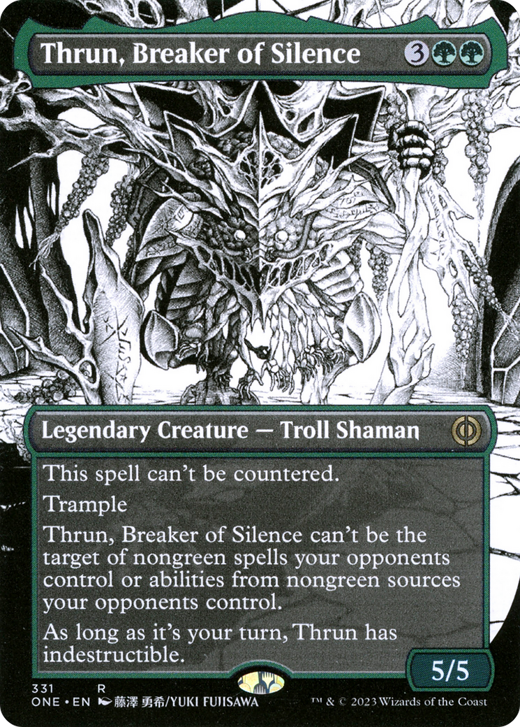 Thrun, Breaker of Silence (Borderless Manga) [Phyrexia: All Will Be One] | Total Play