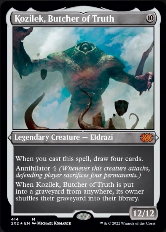 Kozilek, Butcher of Truth (Foil Etched) [Double Masters 2022] | Total Play
