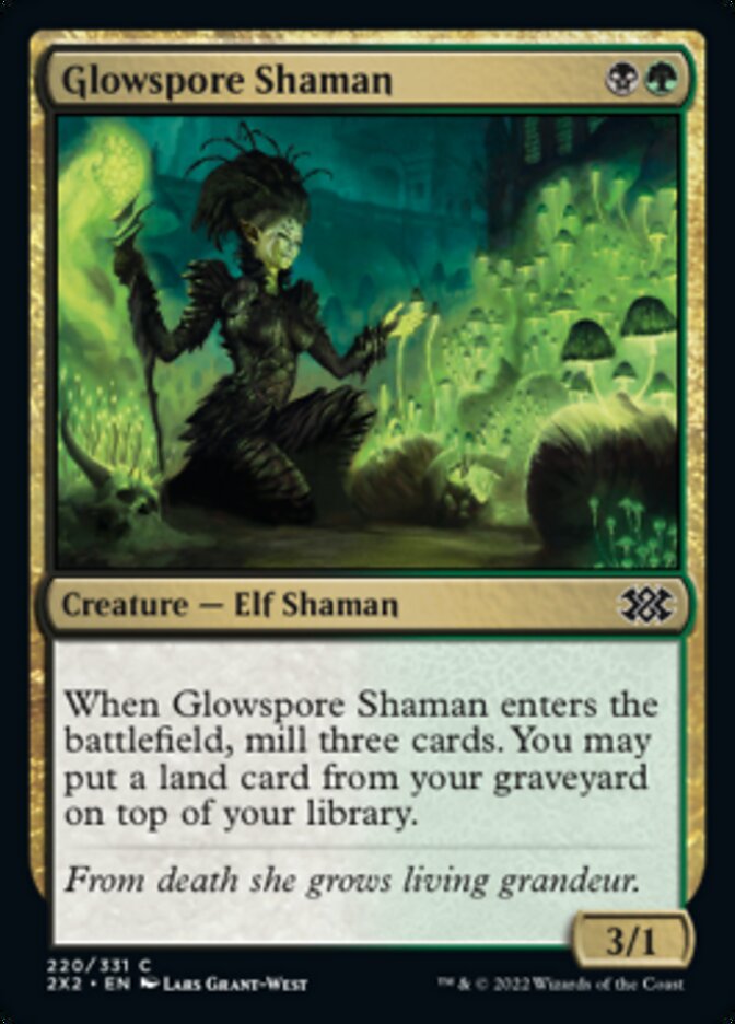 Glowspore Shaman [Double Masters 2022] | Total Play