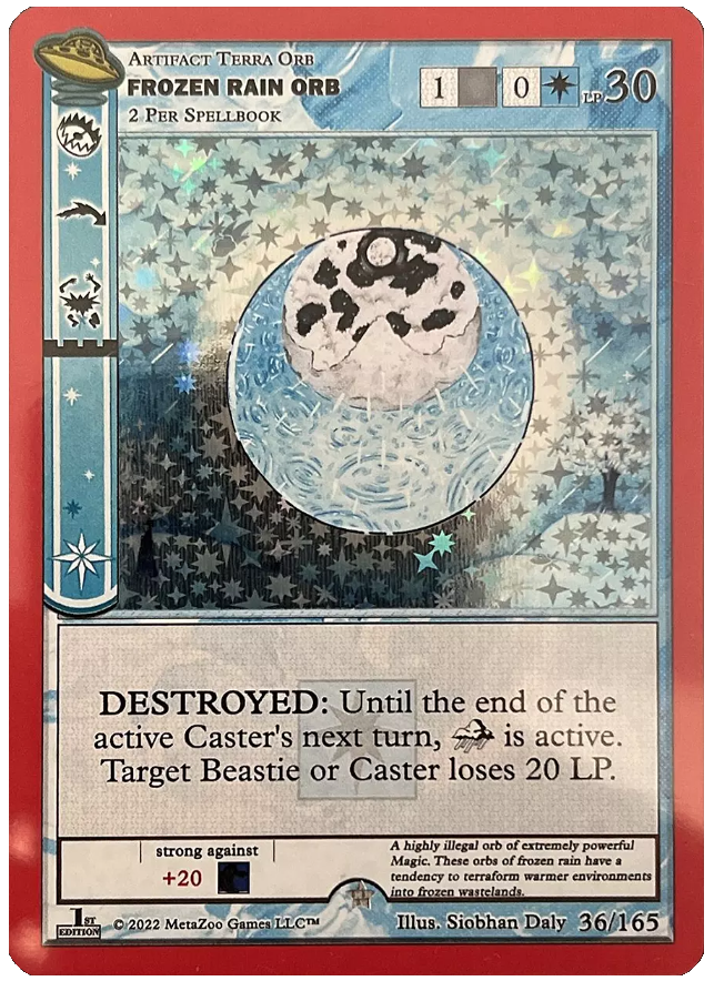 Frozen Rain Orb [Cryptid Nation: UFO First Edition] | Total Play