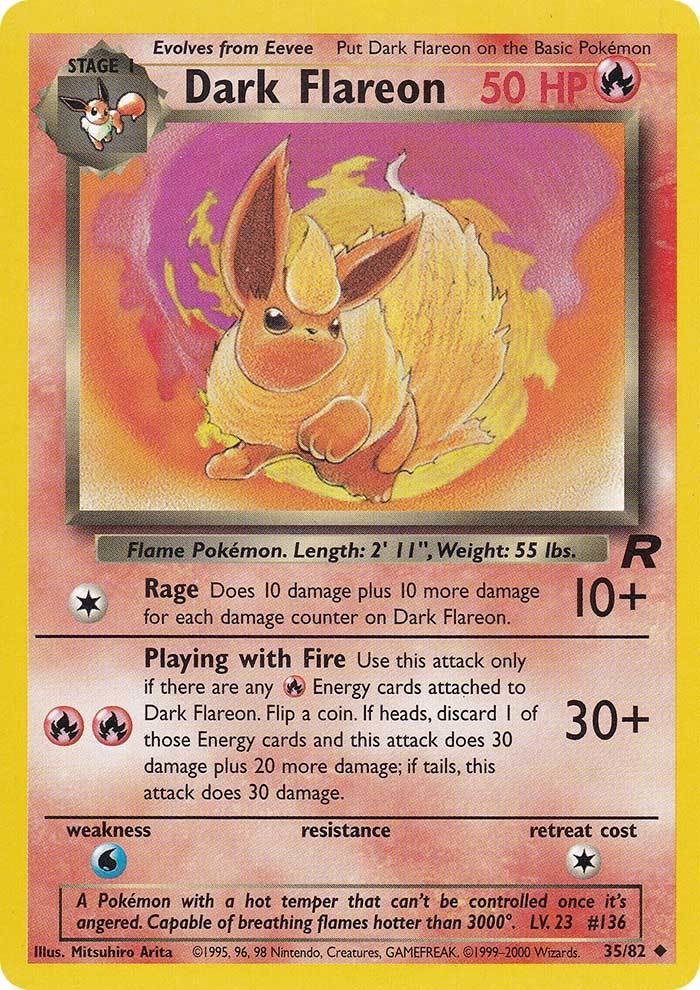 Dark Flareon (35/82) [Team Rocket Unlimited] | Total Play