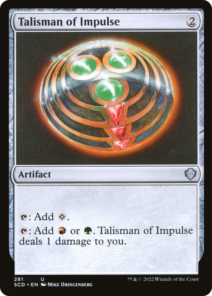 Talisman of Impulse [Starter Commander Decks] | Total Play