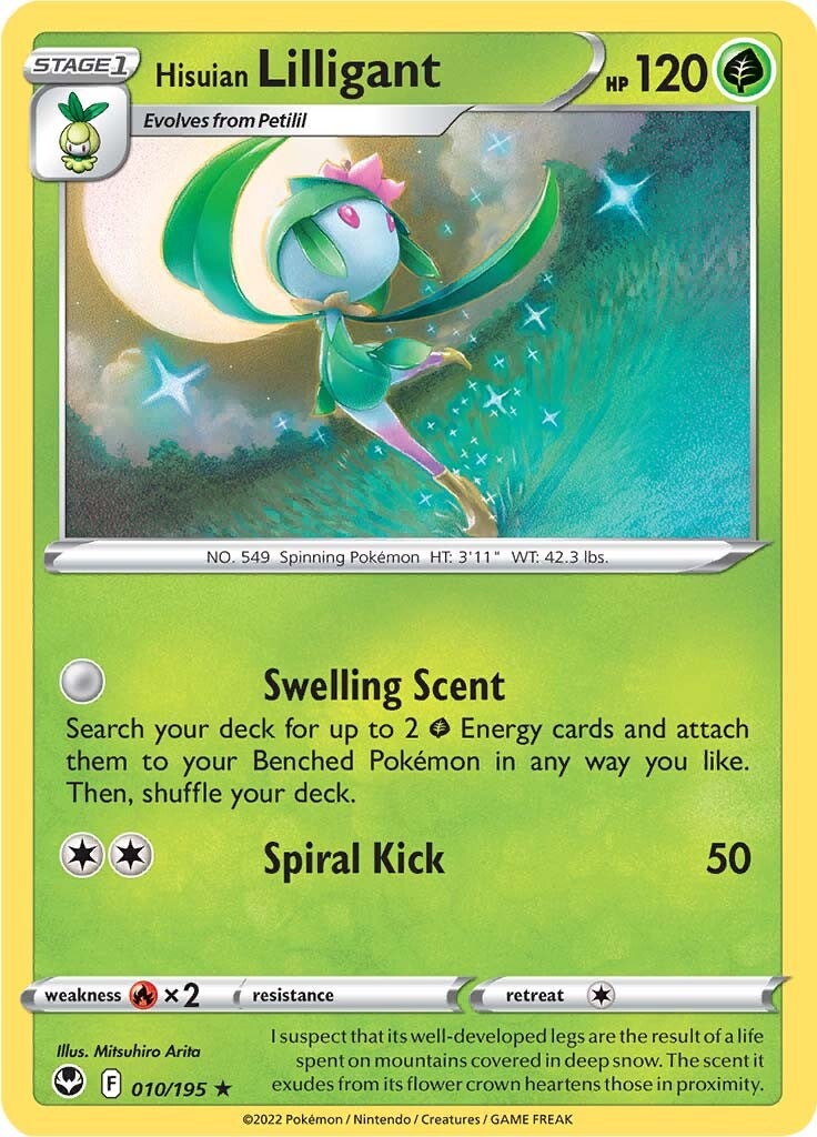 Hisuian Lilligant (010/195) [Sword & Shield: Silver Tempest] | Total Play