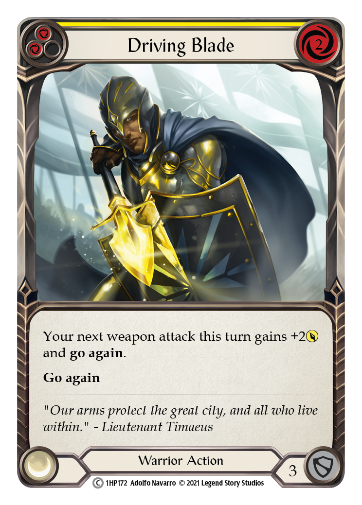 Driving Blade (Yellow) [1HP172] (History Pack 1) | Total Play