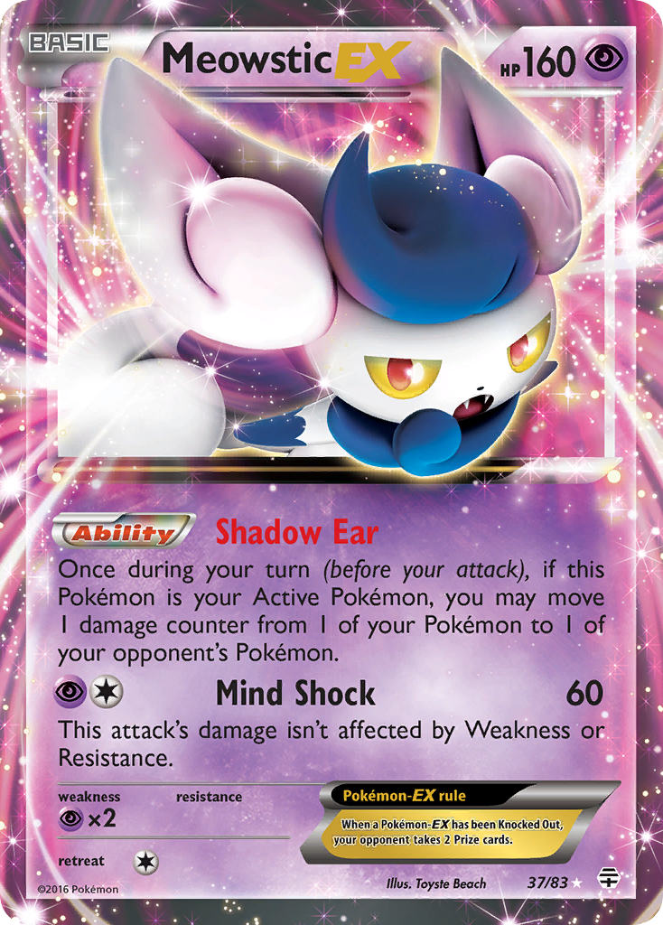 Meowstic EX (37/83) [XY: Generations] | Total Play