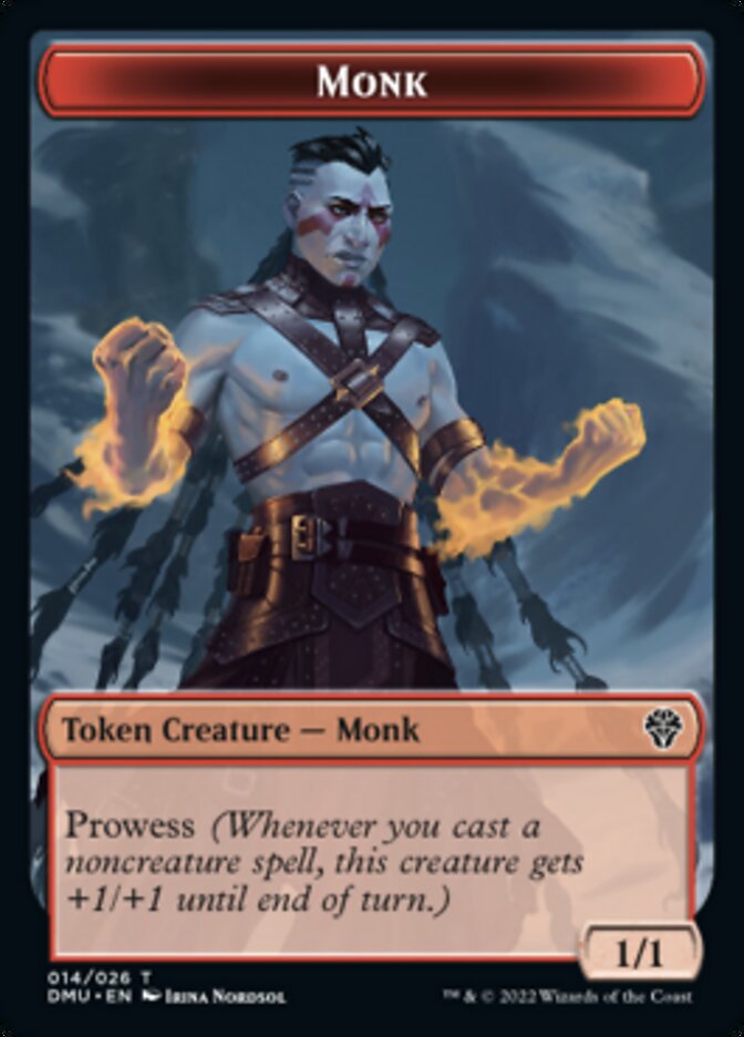 Soldier // Monk Double-Sided Token [Dominaria United Tokens] | Total Play