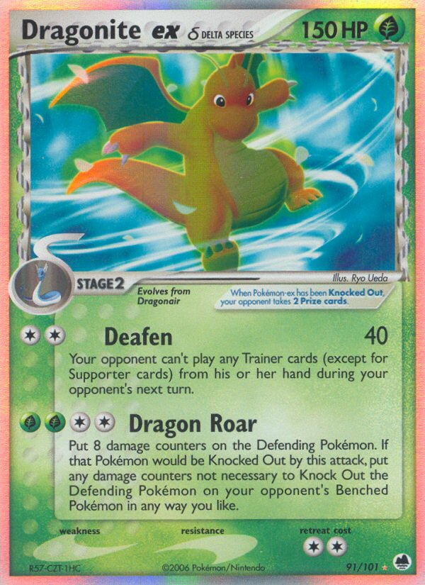 Dragonite ex (91/101) (Delta Species) [EX: Dragon Frontiers] | Total Play