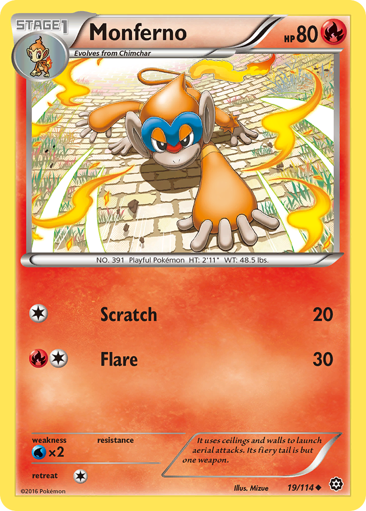 Monferno (19/114) [XY: Steam Siege] | Total Play