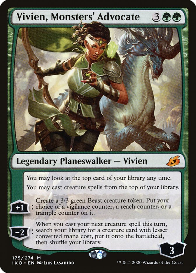 Vivien, Monsters' Advocate (Promo Pack) [Ikoria: Lair of Behemoths Promos] | Total Play