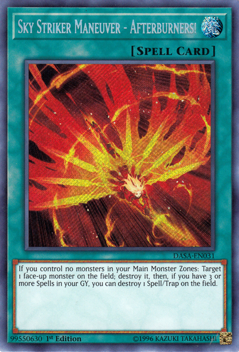 Sky Striker Maneuver - Afterburners! [DASA-EN031] Secret Rare | Total Play