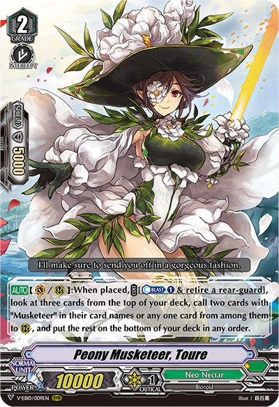 Peony Musketeer, Toure (V-EB10/009EN) [The Mysterious Fortune] | Total Play