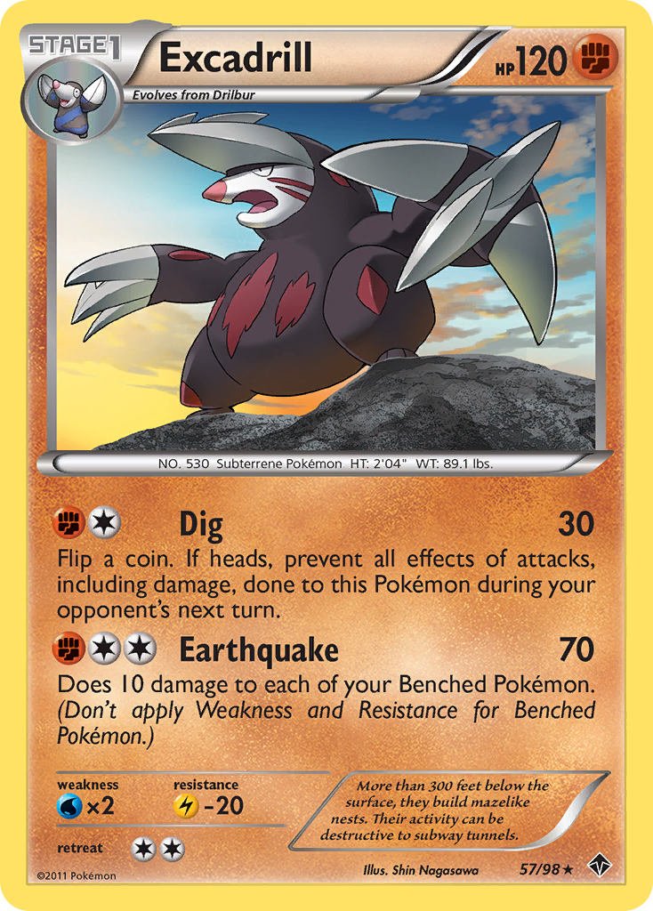 Excadrill (57/98) [Black & White: Emerging Powers] | Total Play