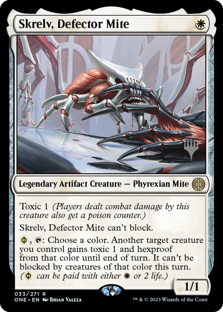 Skrelv, Defector Mite (Promo Pack) [Phyrexia: All Will Be One Promos] | Total Play