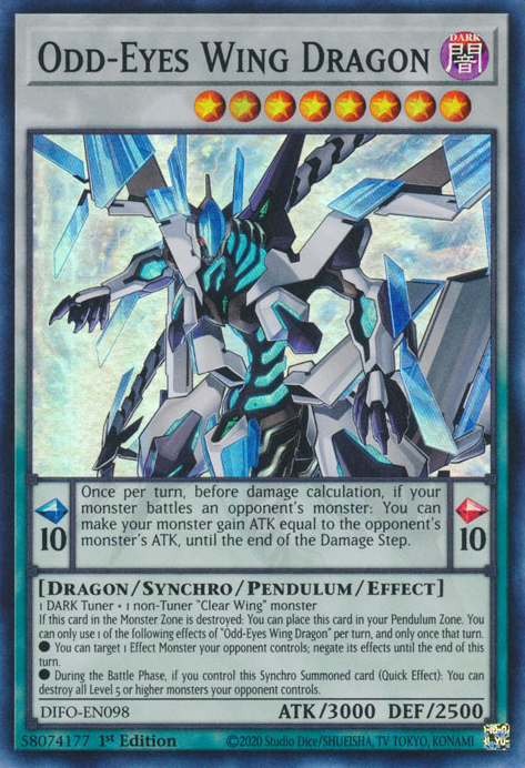 Odd-Eyes Wing Dragon [DIFO-EN098] Super Rare | Total Play