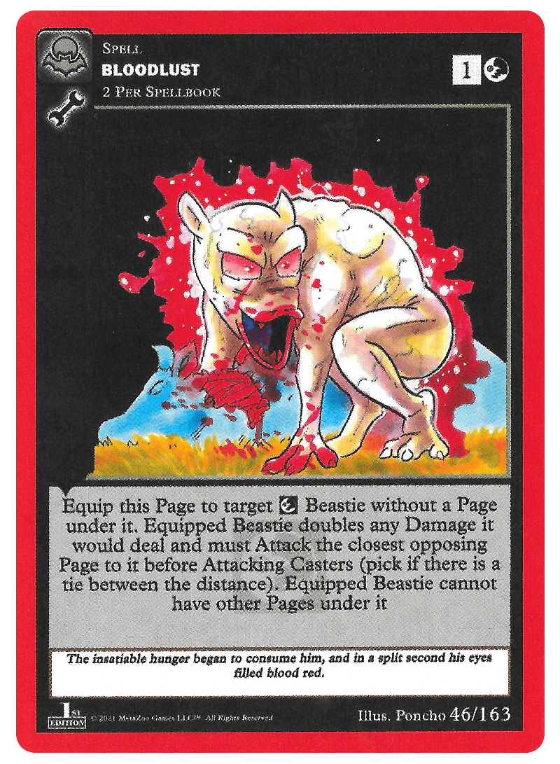 Bloodlust [Cryptid Nation: Nightfall First Edition] | Total Play