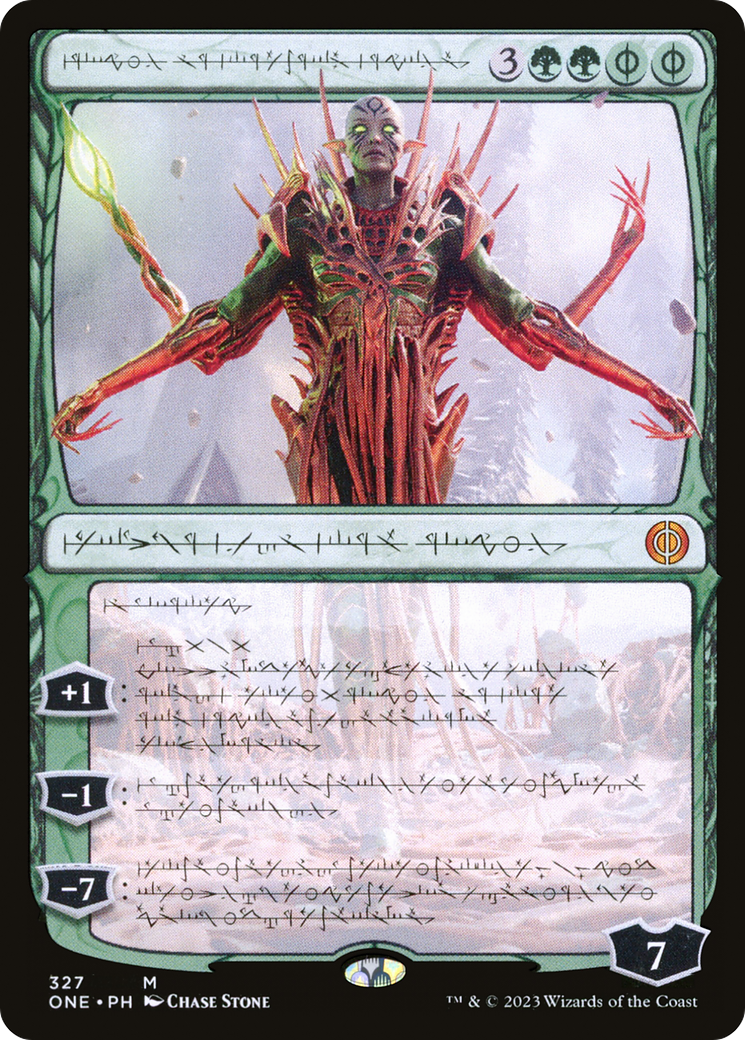 Nissa, Ascended Animist (Phyrexian) [Phyrexia: All Will Be One] | Total Play