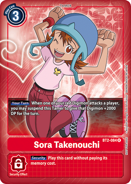 Sora Takenouchi [BT2-084] (Buy-A-Box Promo) [Release Special Booster Ver.1.0 Promos] | Total Play